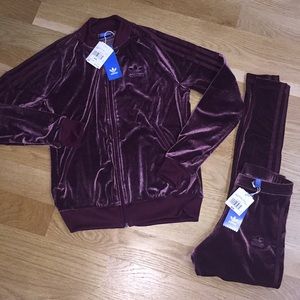 Adidas Original Velvet Track suit